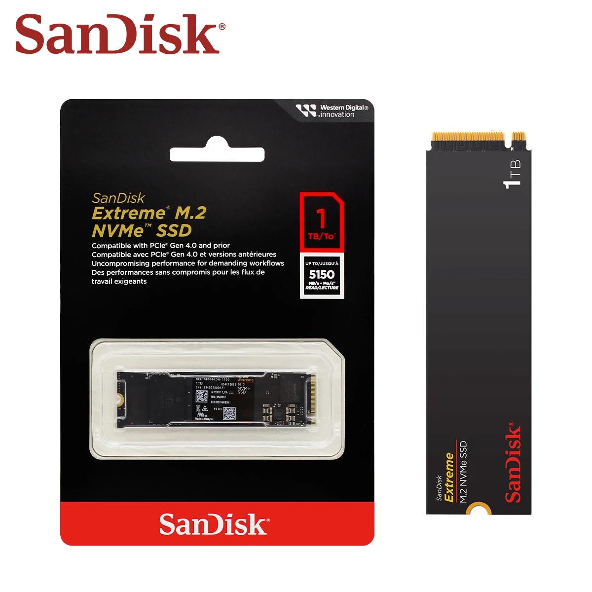 SanDisk Extreme PC  ϵ ũ, ָ Ʈ ̺, ִ 5150 M.2 NVMe SSD, PCIe4.0, 500GB, 1TB, 2TB